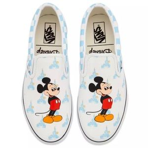 **Disney/Vans brand new Sold out exclusive Mickey classic slip ons**